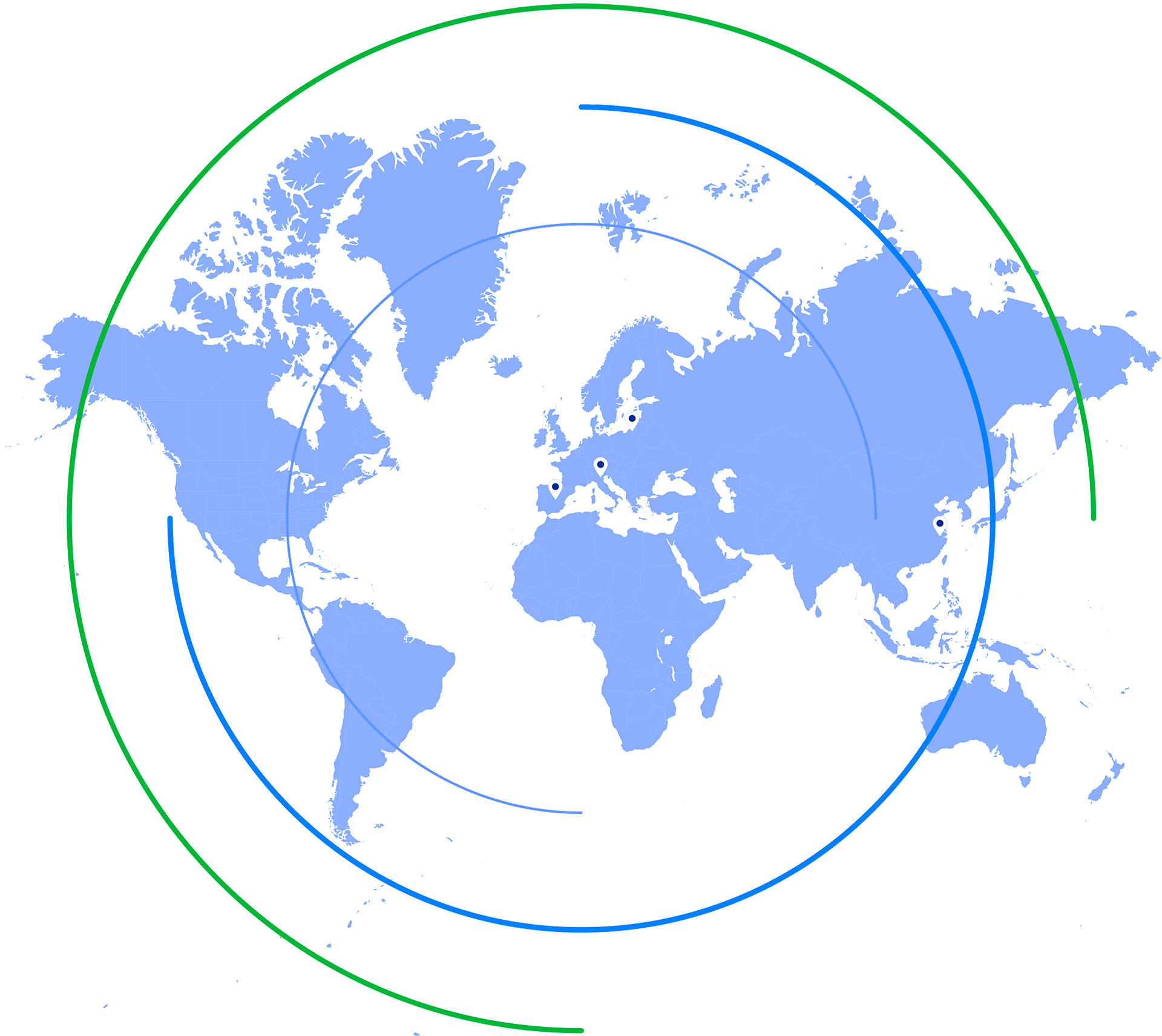 JFK around the world